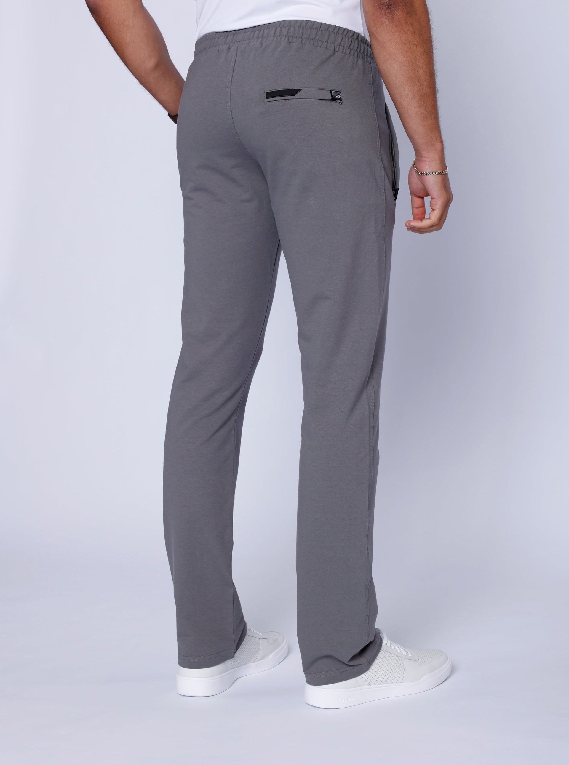 Men's Athletic Straight Fit Sweatpants in Grey - Image 42