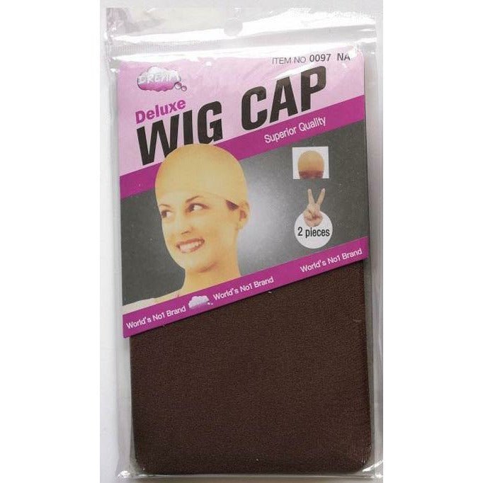Dream Deluxe Wig Cap 2-pack, a thin and comfortable stocking wig cap for a seamless, secure fit.