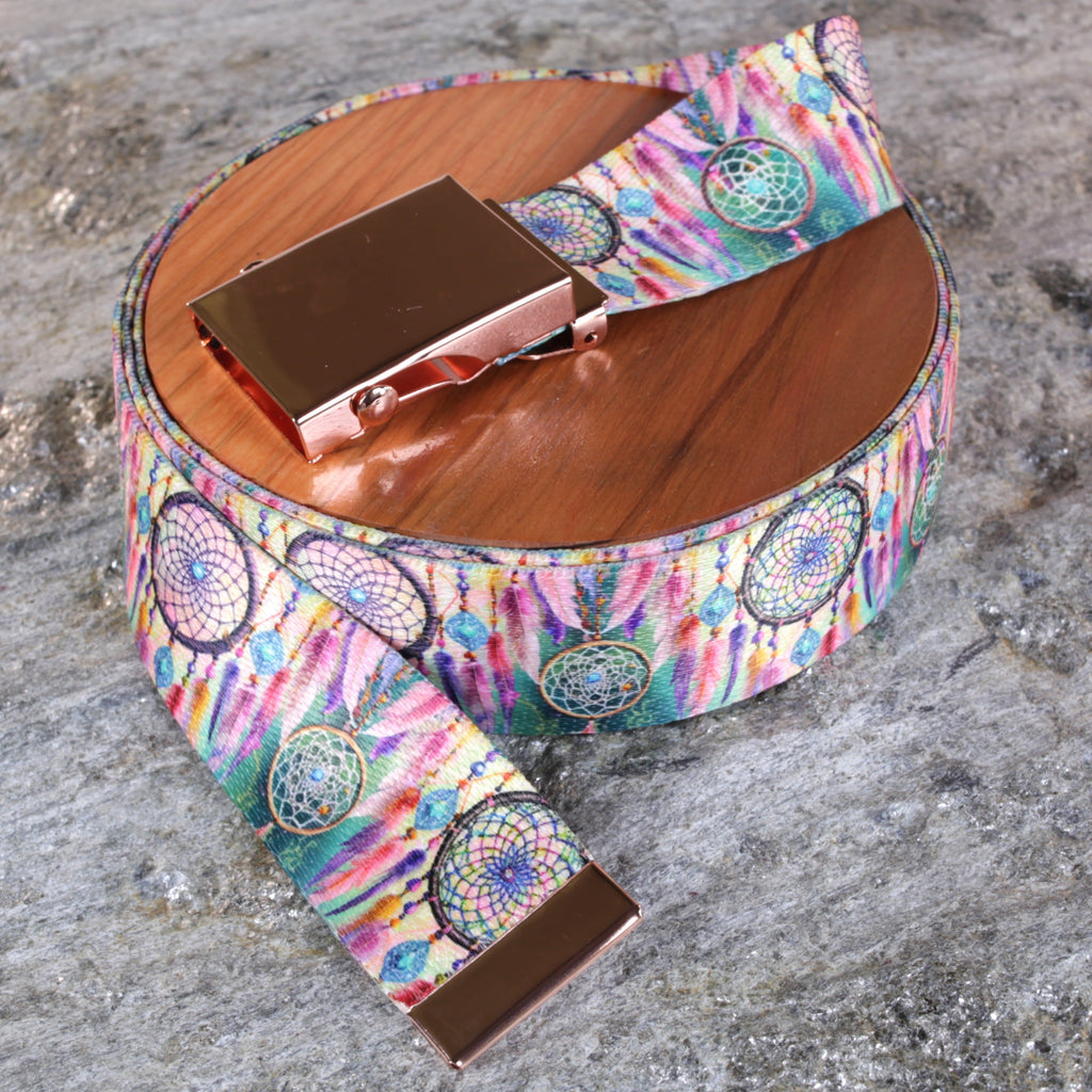 Dream Catcher on White Background Belt
