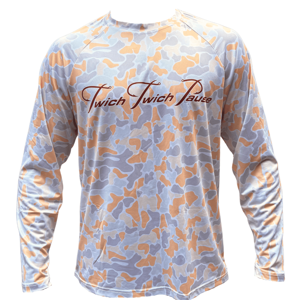 UPF 50+ Dreamsicle Camo Shirt for Outdoor Enthusiasts
