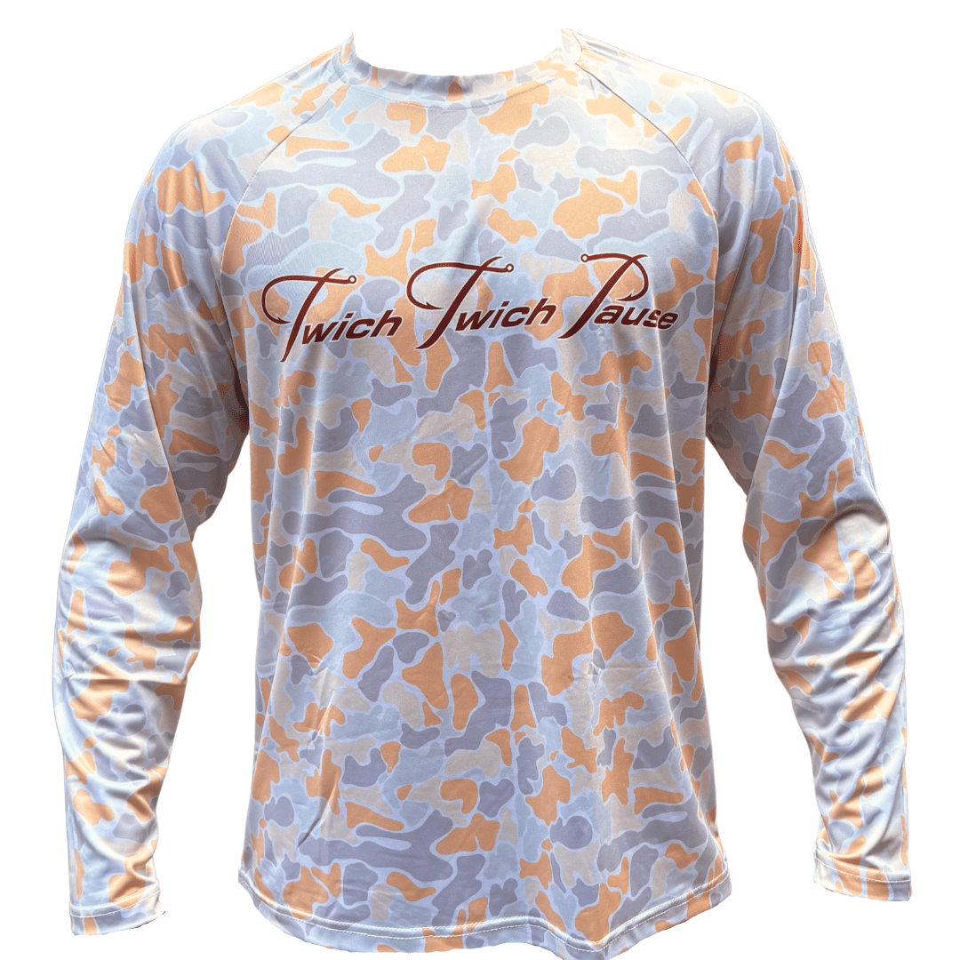 UPF 50+ Dreamsicle Camo Shirt for Outdoor Enthusiasts