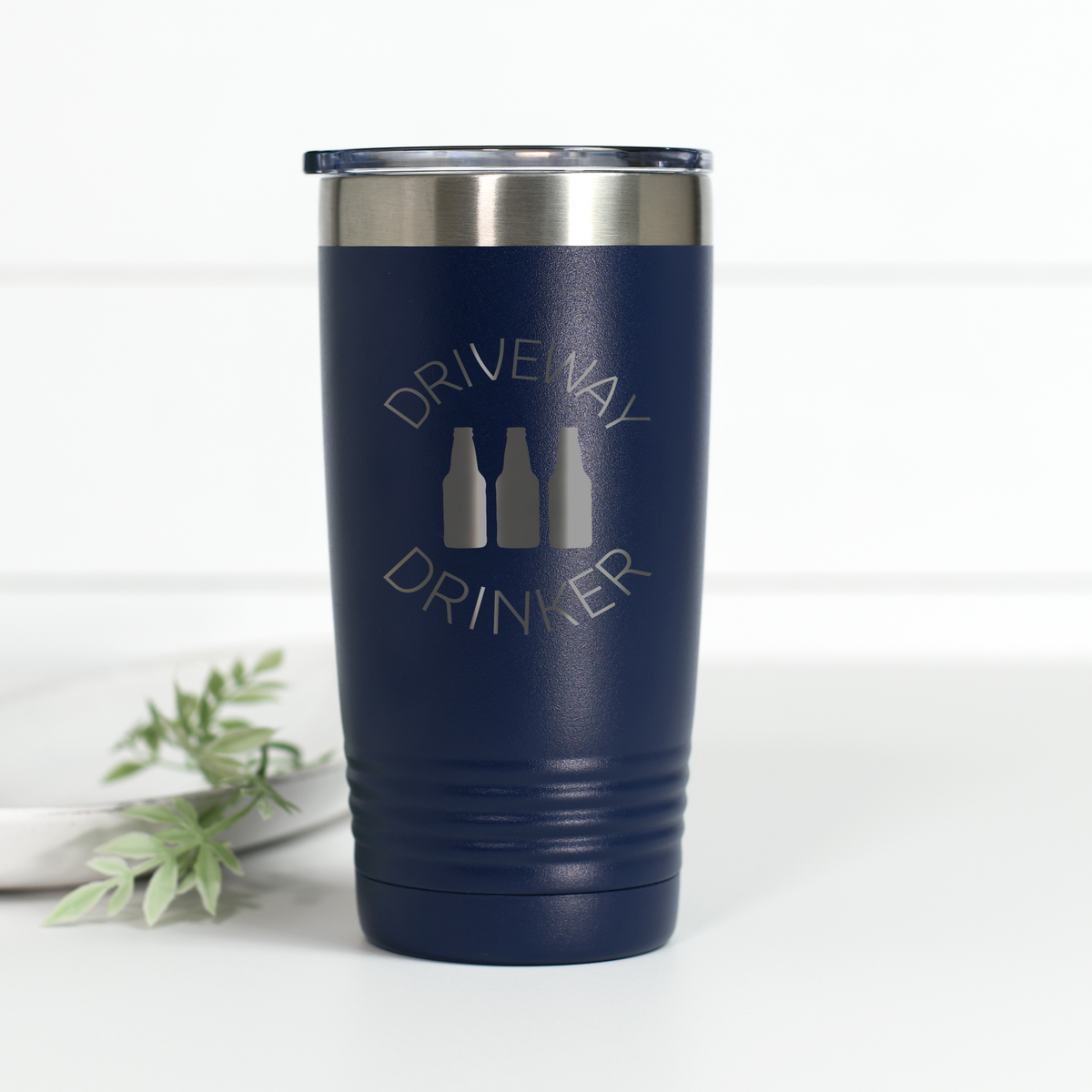 Driveway Drinker Beer 20 oz Engraved Tumbler