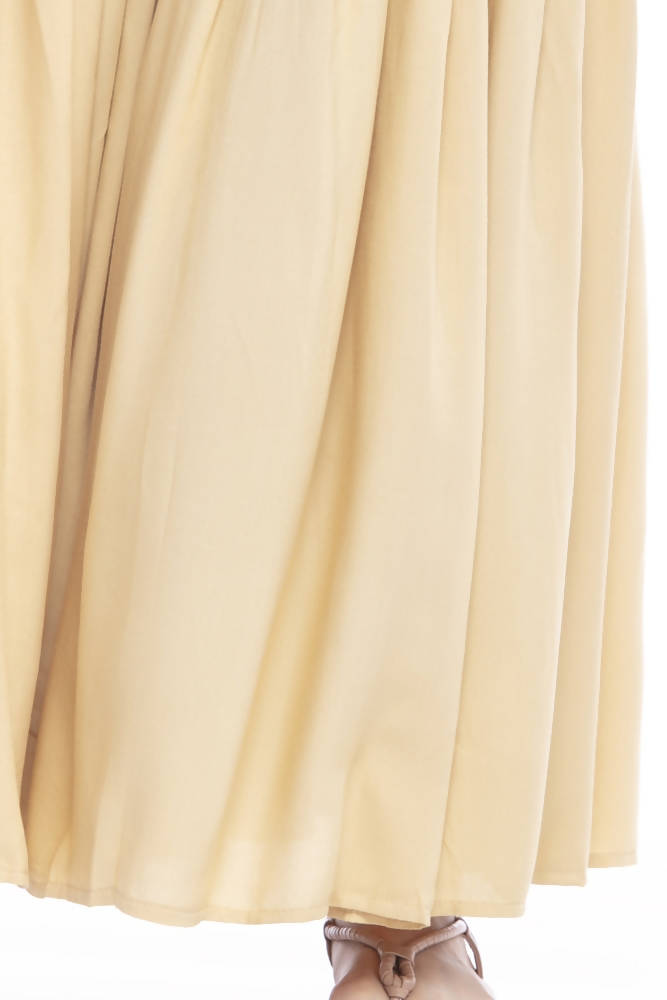 Girls Golden Rayon Cotton Palazzo Pants Bohemian Ethnic Fusion