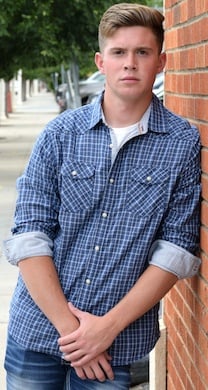 Edmond Long Sleeve Western Shirt in 100% cotton featuring a classic button-down design.