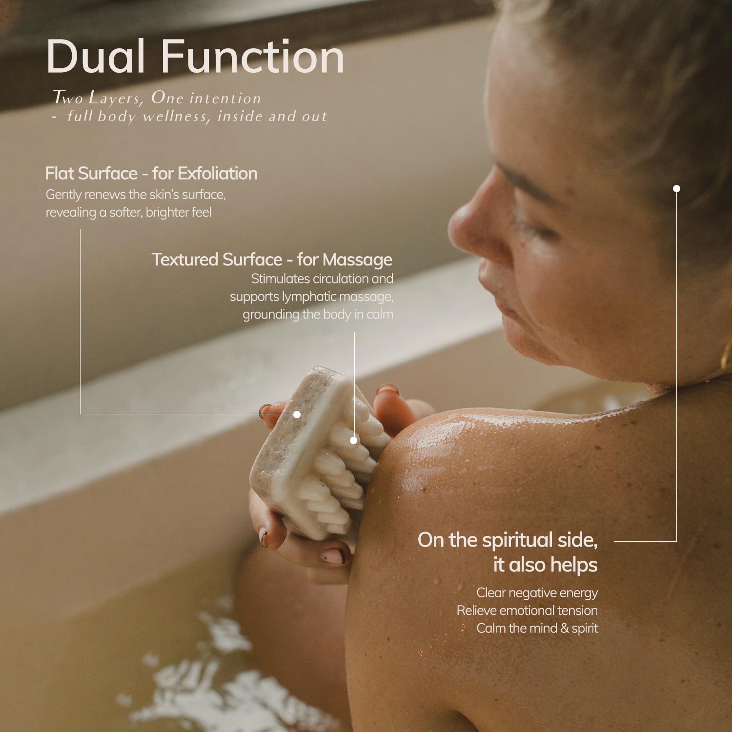 LIMITED Palo Santo Exfoliating Massage Bar Soap - Hand-wrapped Version