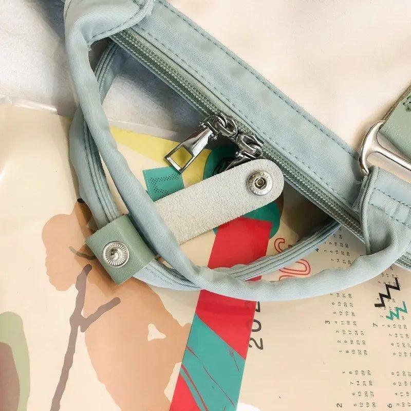Preppy Patchwork Laptop Backpack for School and Travel