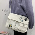 Durable Canvas Crossbody Bag for Kids and Teens Casual Everyday