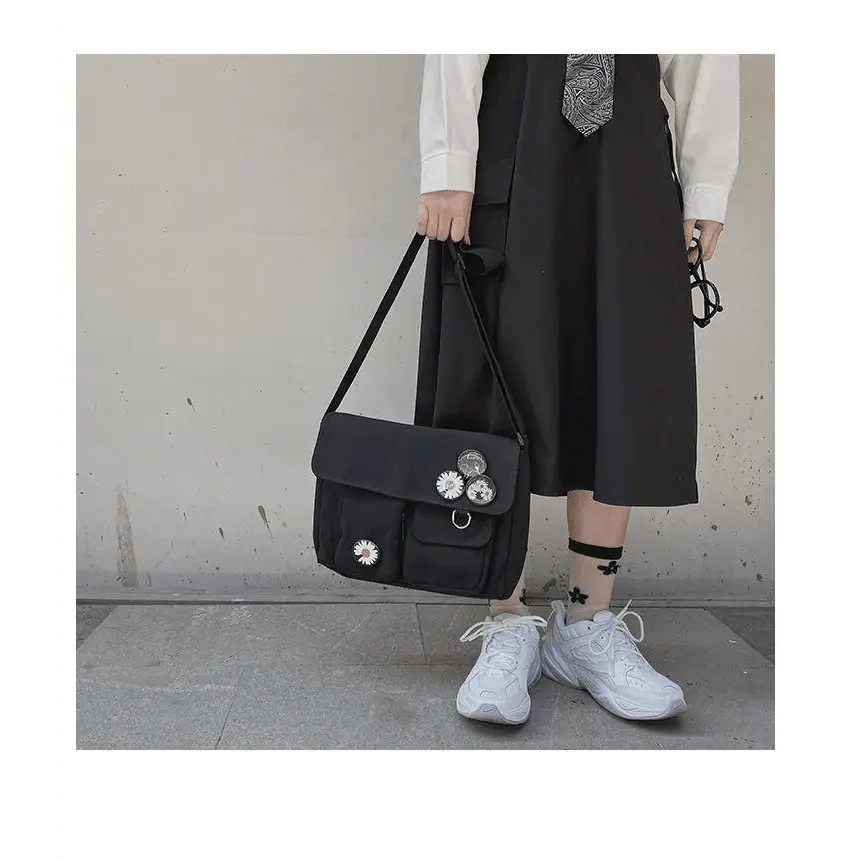 Durable Canvas Crossbody Bag for Kids and Teens Casual Everyday