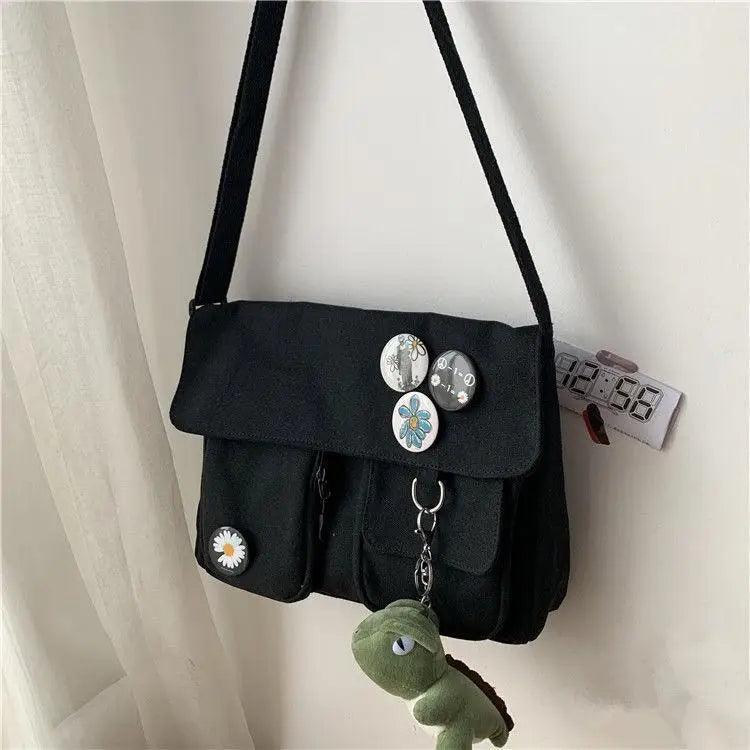 Durable Canvas Crossbody Bag for Kids and Teens Casual Everyday