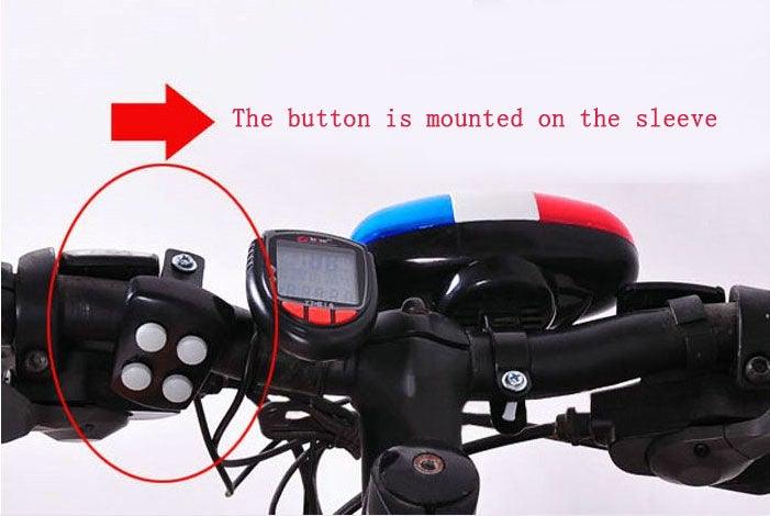 Waterproof Multifunction Bike Siren and 6 LED Police Strobe Light