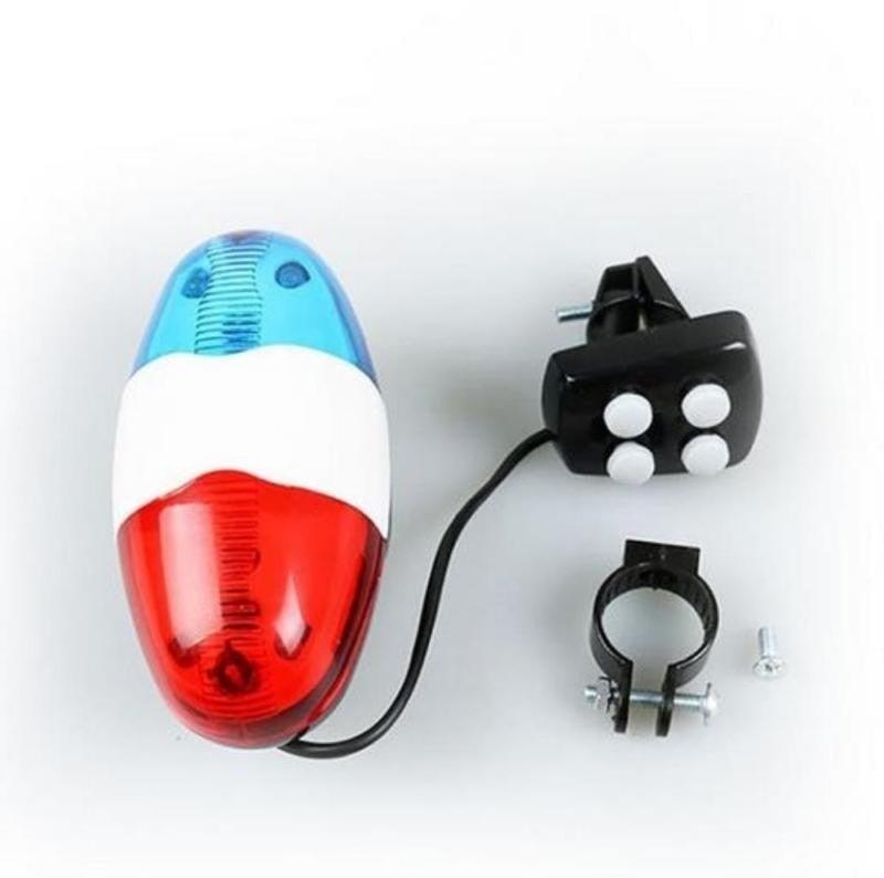 Waterproof Multifunction Bike Siren and 6 LED Police Strobe Light