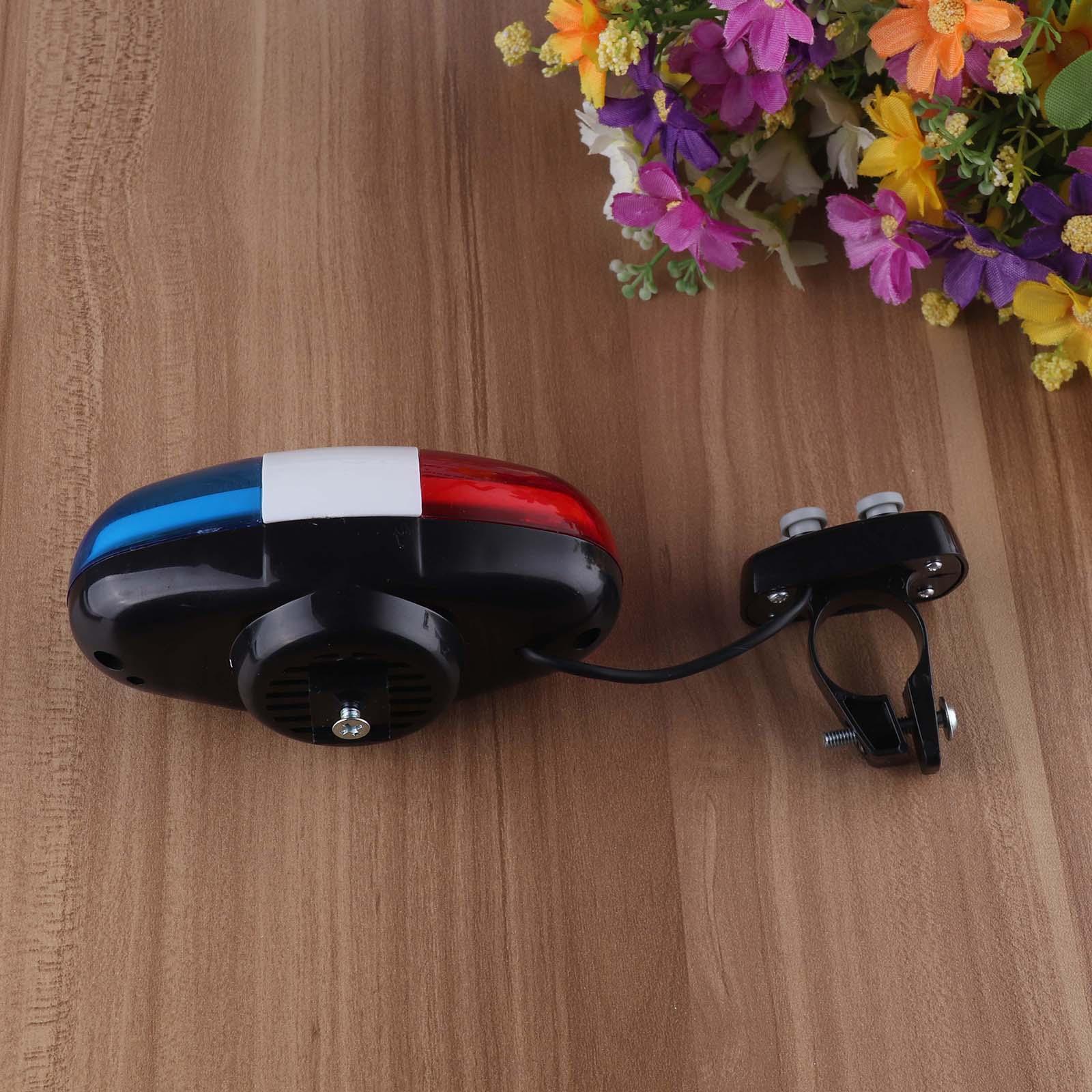 Waterproof Multifunction Bike Siren and 6 LED Police Strobe Light