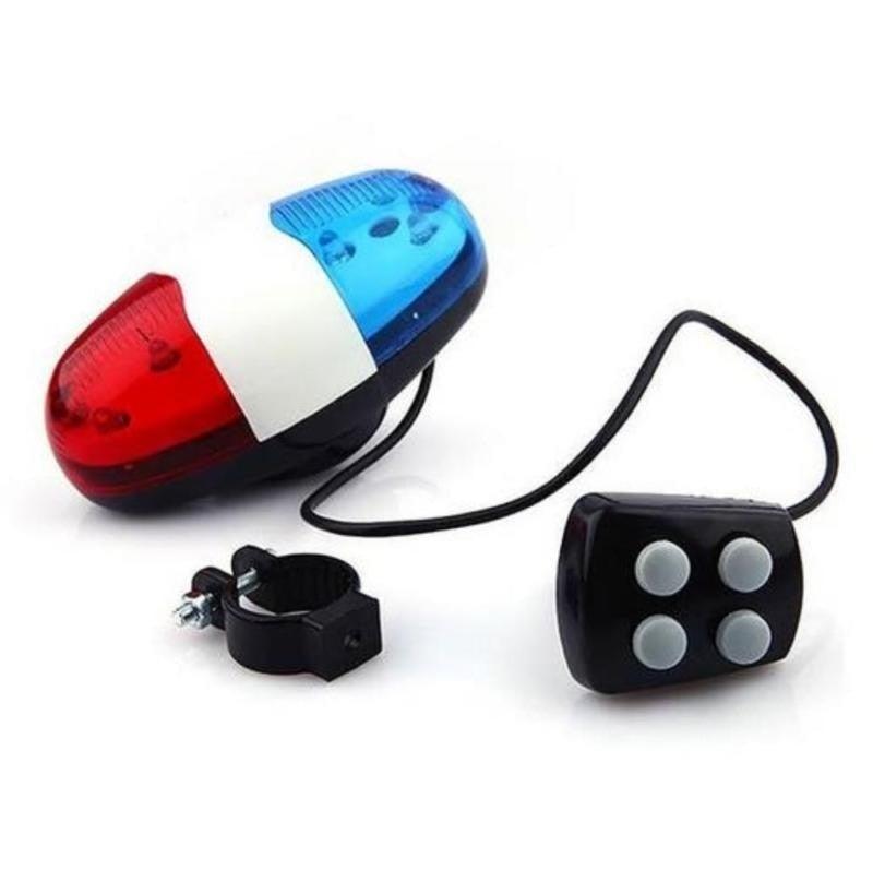 Waterproof Multifunction Bike Siren and 6 LED Police Strobe Light
