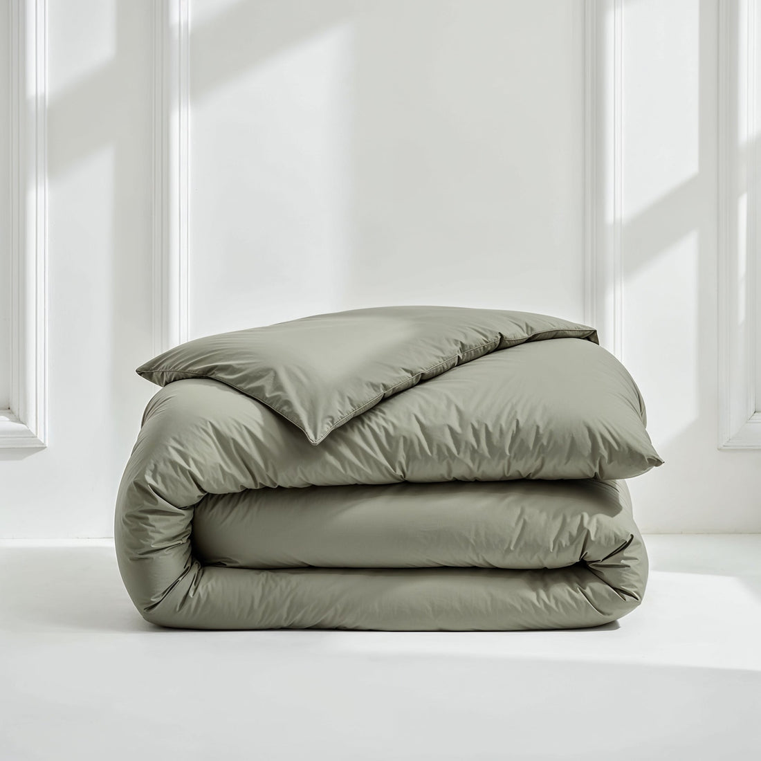 Australian Cotton Sateen Duvet Cover in Stripe and Solid - Image 36