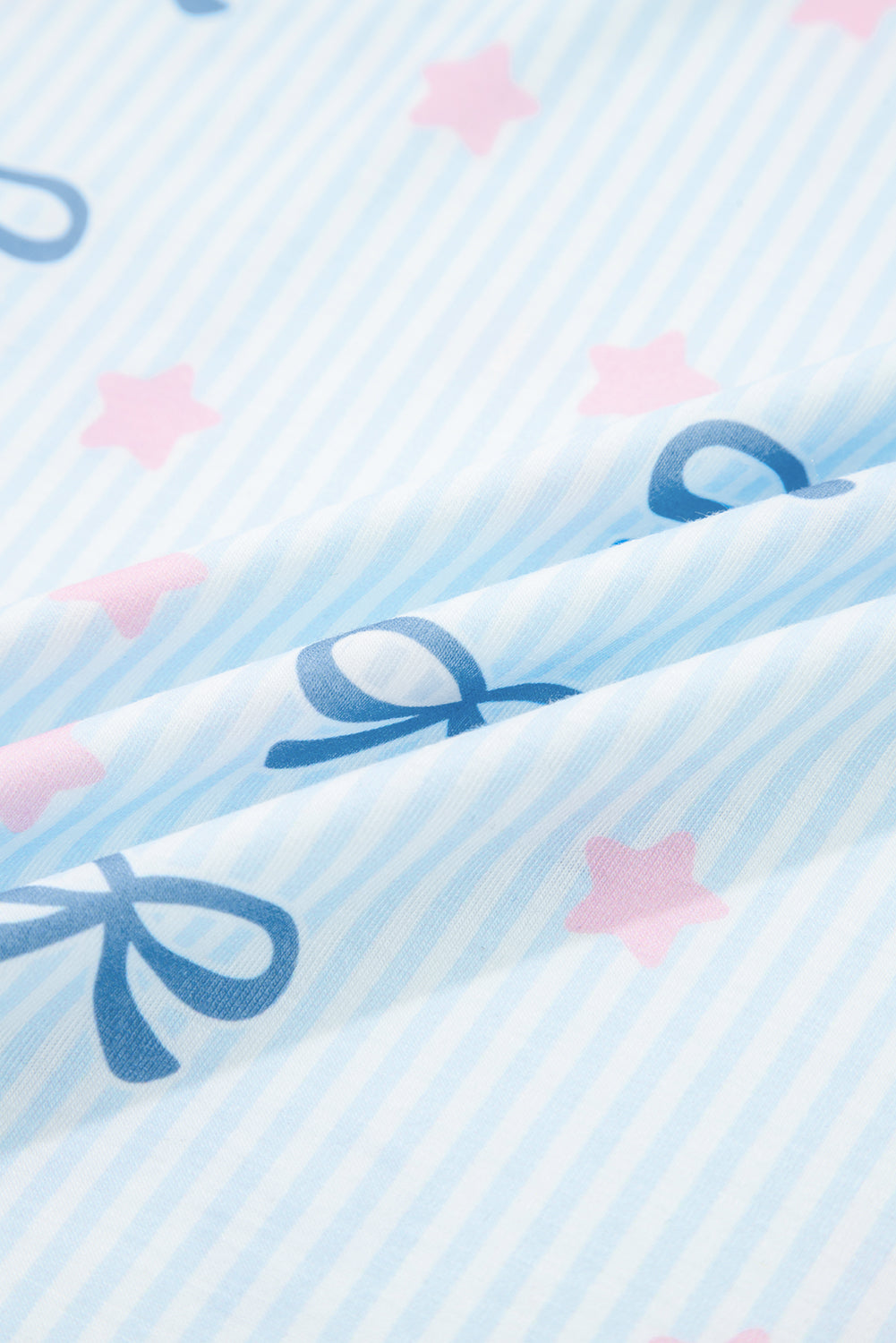 Stripe Bow and Star Lounge Set