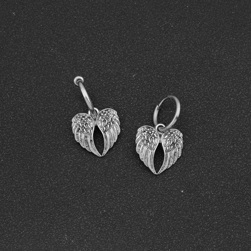 European And American-style Jewelry Angel Wing Earrings
