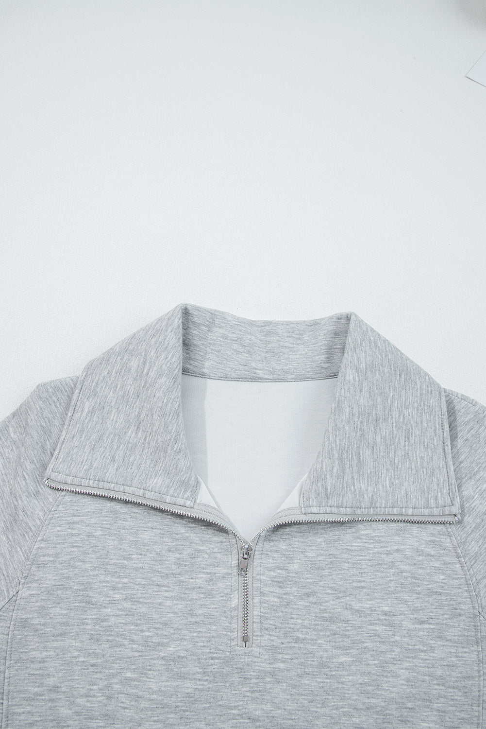 Solid Quarter-Zip Top and Drawstring Pants Set