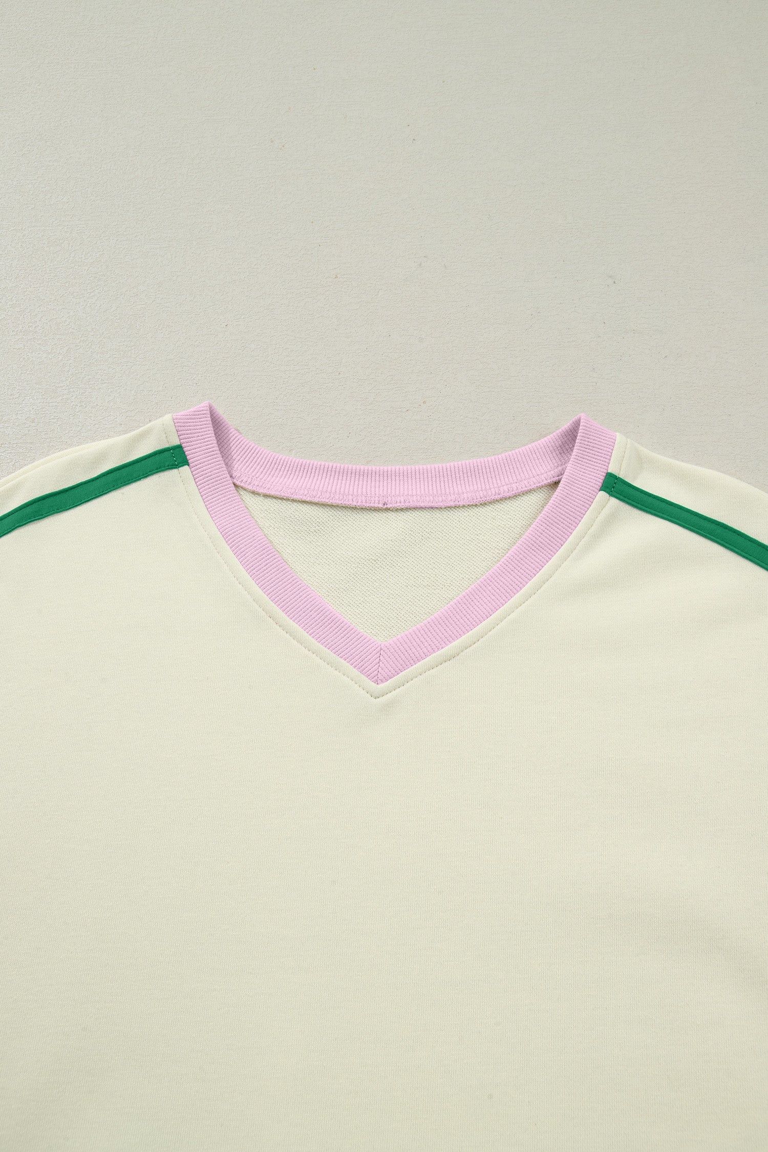 Ribbed Colorblock V-Neck & Skort Athleisure Set