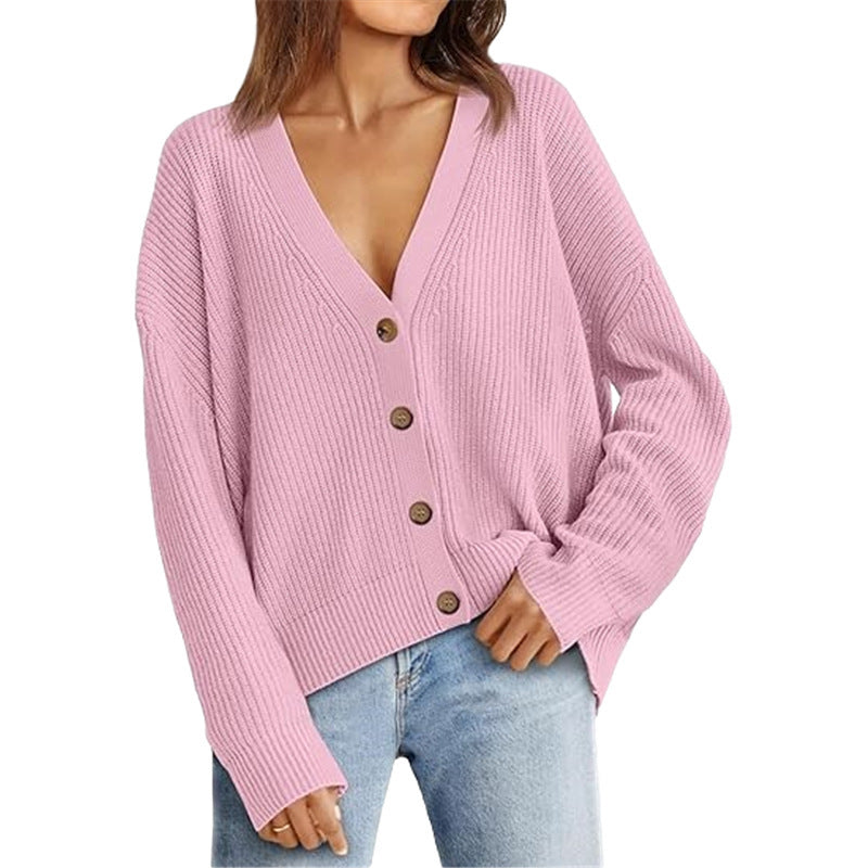 Women's Lightweight Button-Front Cardigan Sweater