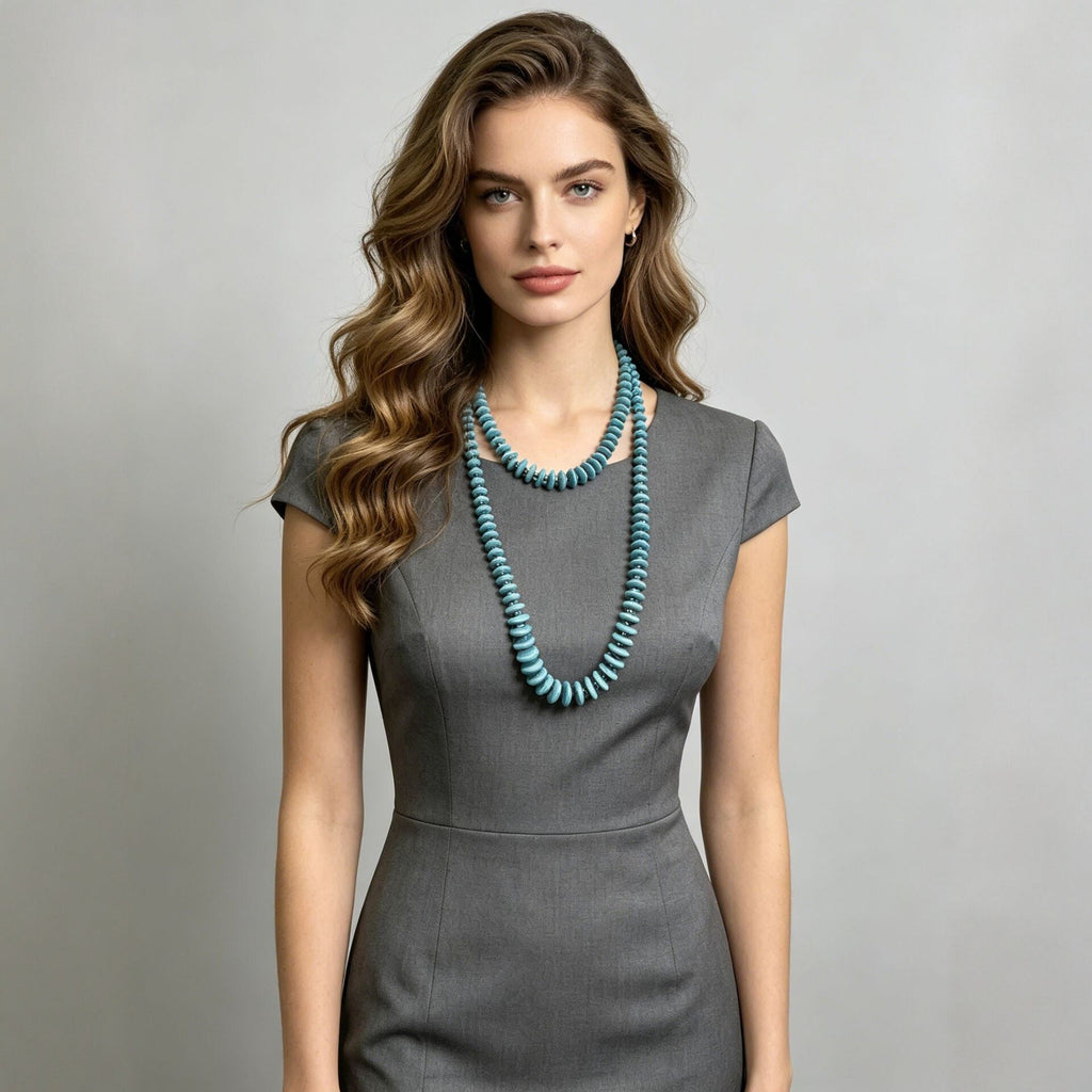 Fashionable Vintage Turquoise Layered Necklace