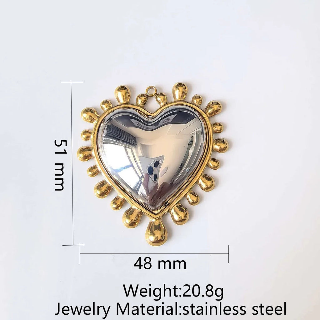 18K Gold Plated Stainless Steel & Shell Pendant Necklace