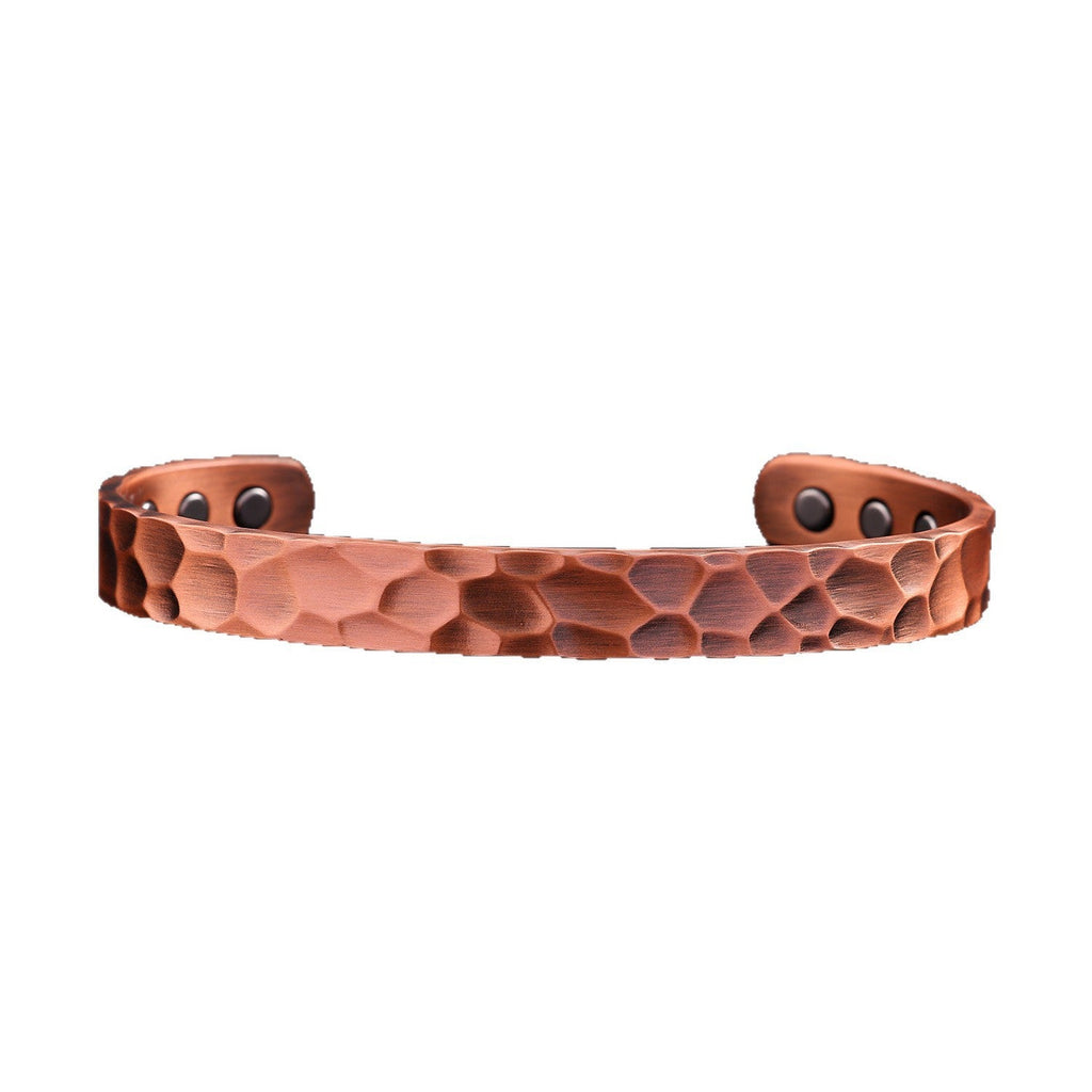 Vintage Bohemian Pure Copper Line Pattern Bracelet