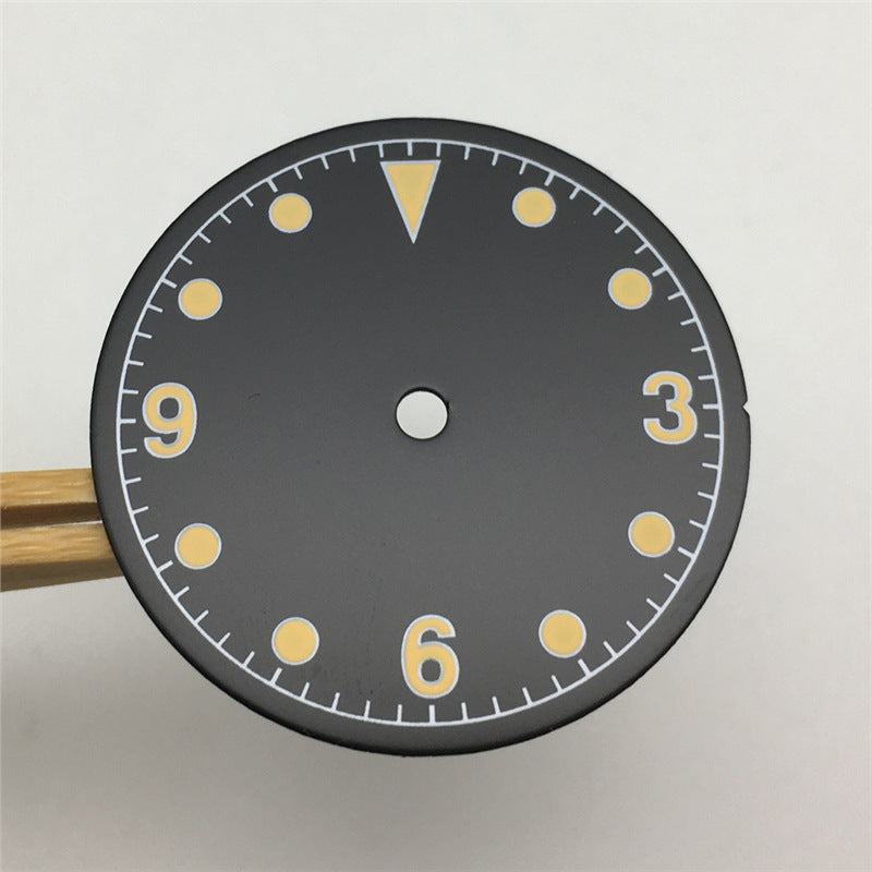 Modified Watch Dial With Luminous Numerals