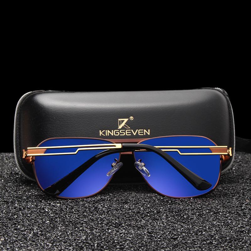 Men’s Aviation Square Polarized Sunglasses Alloy Metal Frame