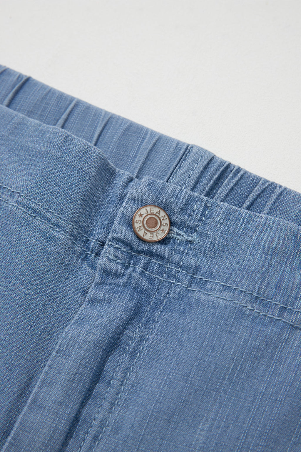 Plus Size Denim Ruffle Hem Wide Leg Jeans