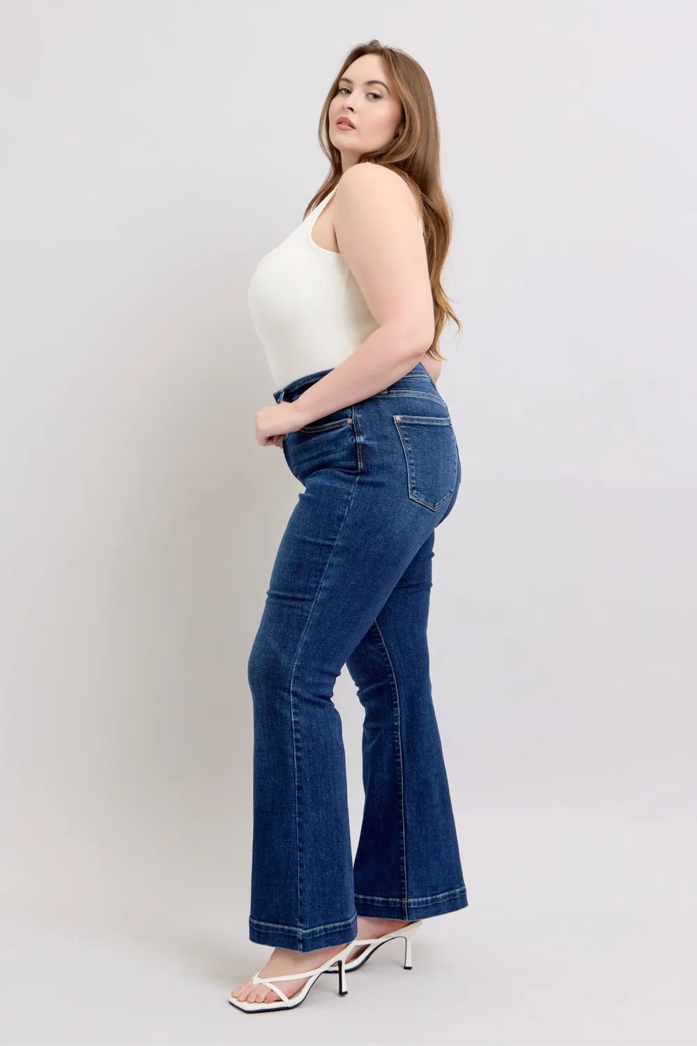 Judy Blue High Rise Flare Jeans with Pockets