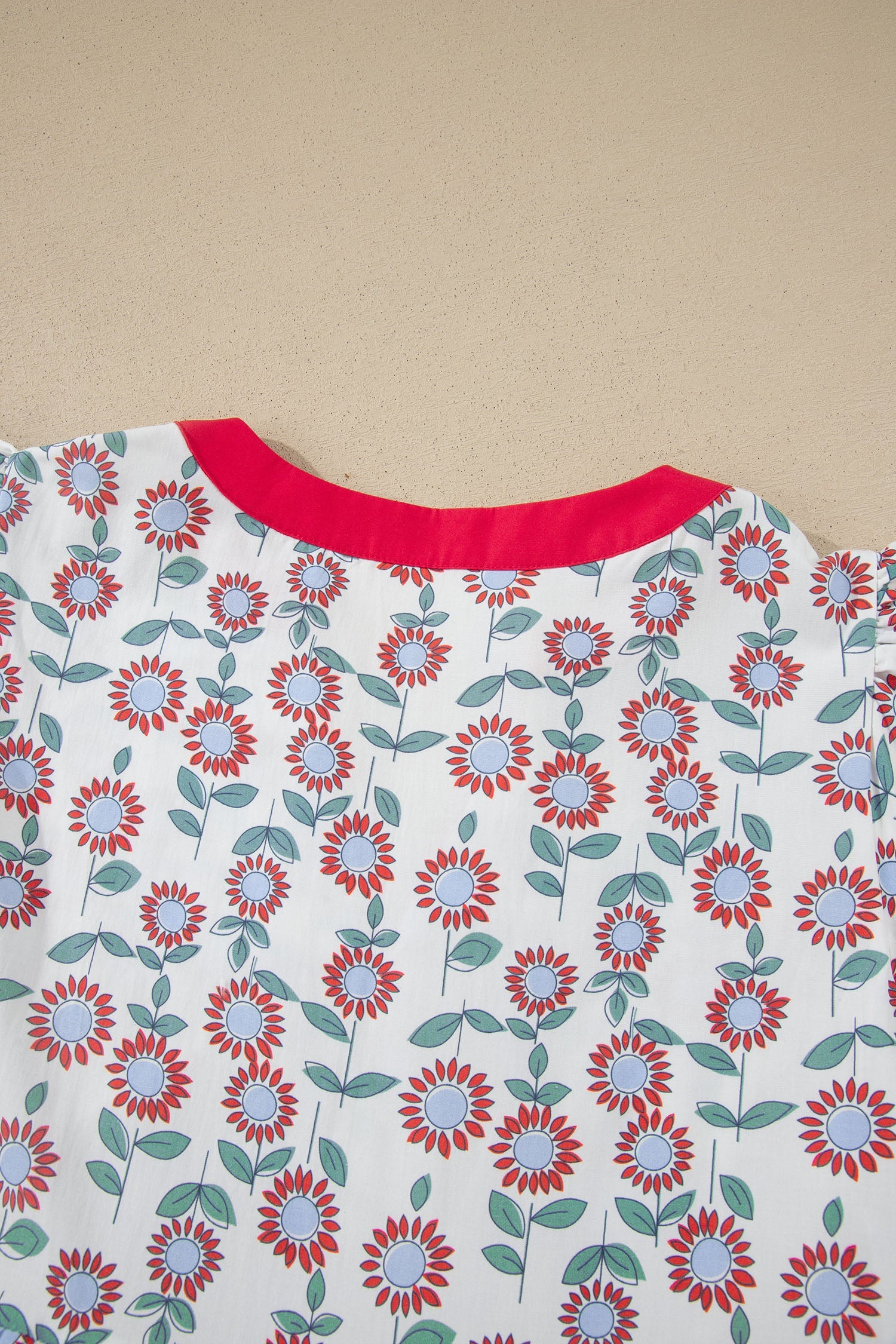 Opal Flutter Sleeve Mini Dress: Floral Cotton Casual Boho Dress