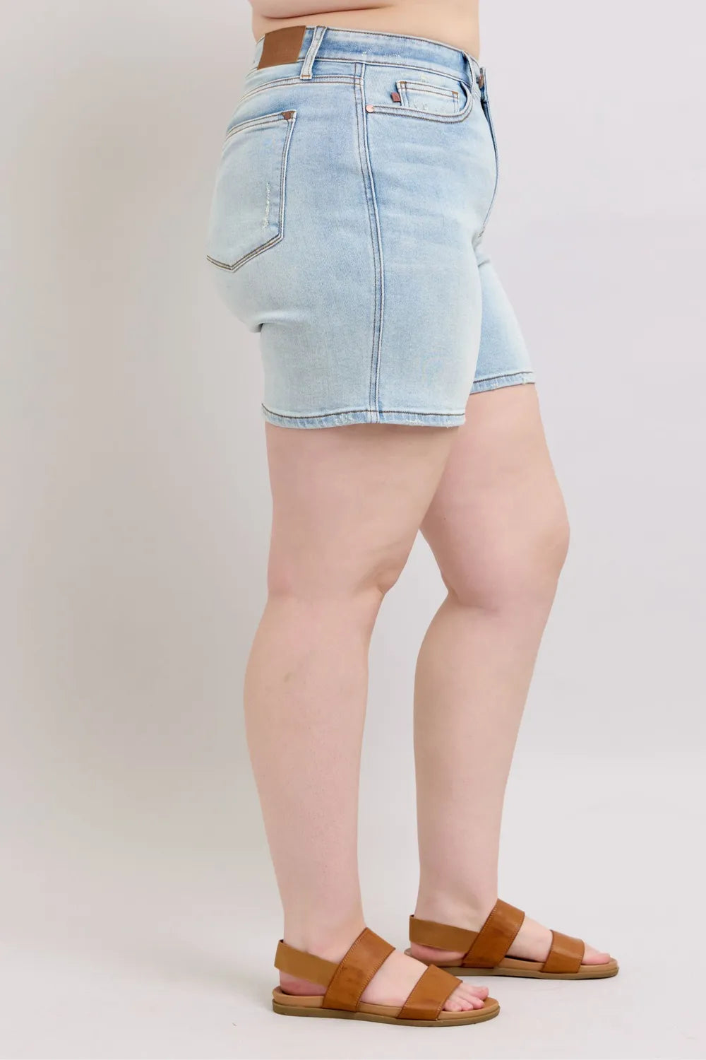 Judy Blue 2 Button Denim Shorts with Pockets