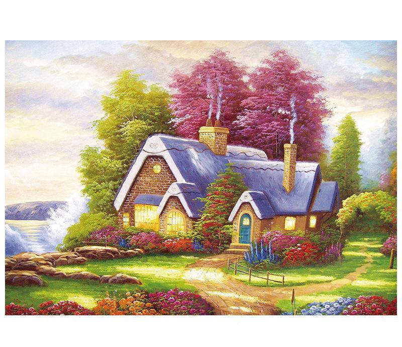 150-piece nature-themed scenic paper puzzle with vivid colors and intricate design