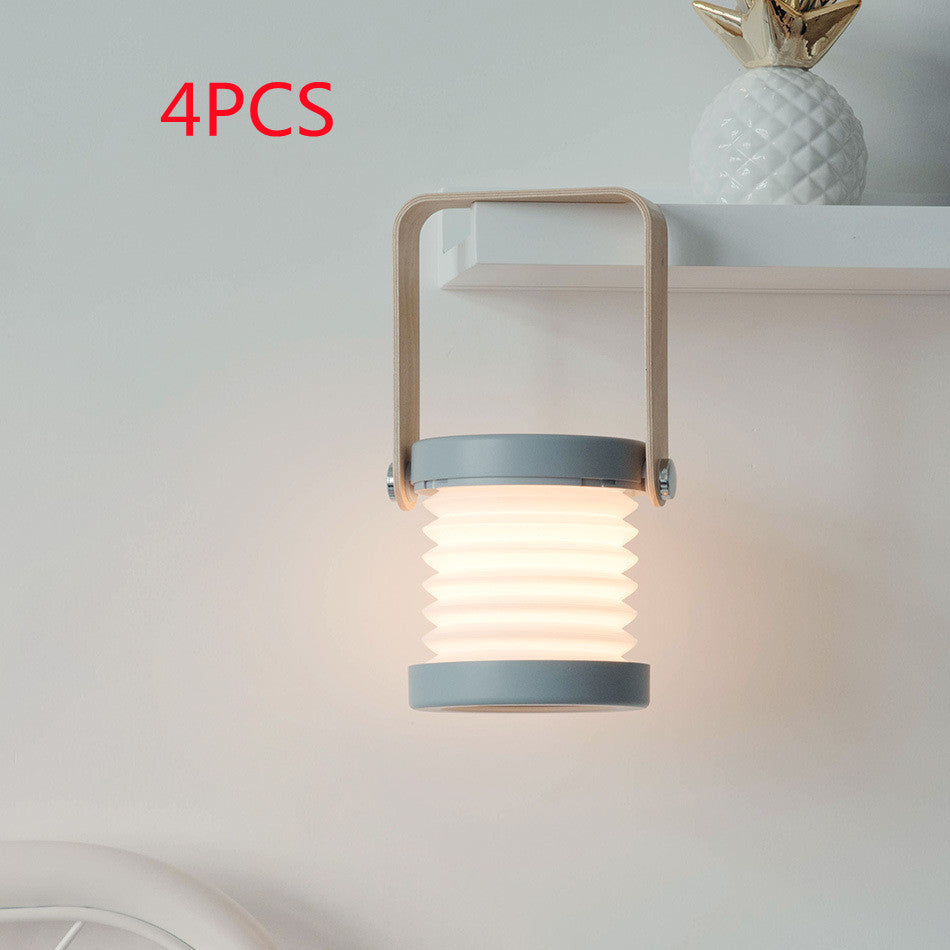 Foldable LED Lantern Lamp - Portable Touch Dimmable Reading Light