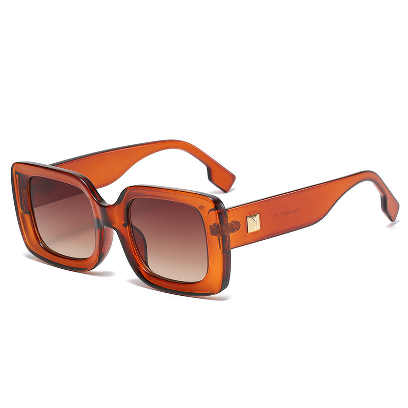 Retro Square Large Frame Sunglasses – Oversized INS Style