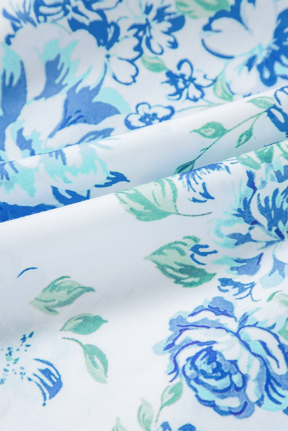 Floral Ruffle Sleeve Button-Up Shirt | Romantic Collared Blouse