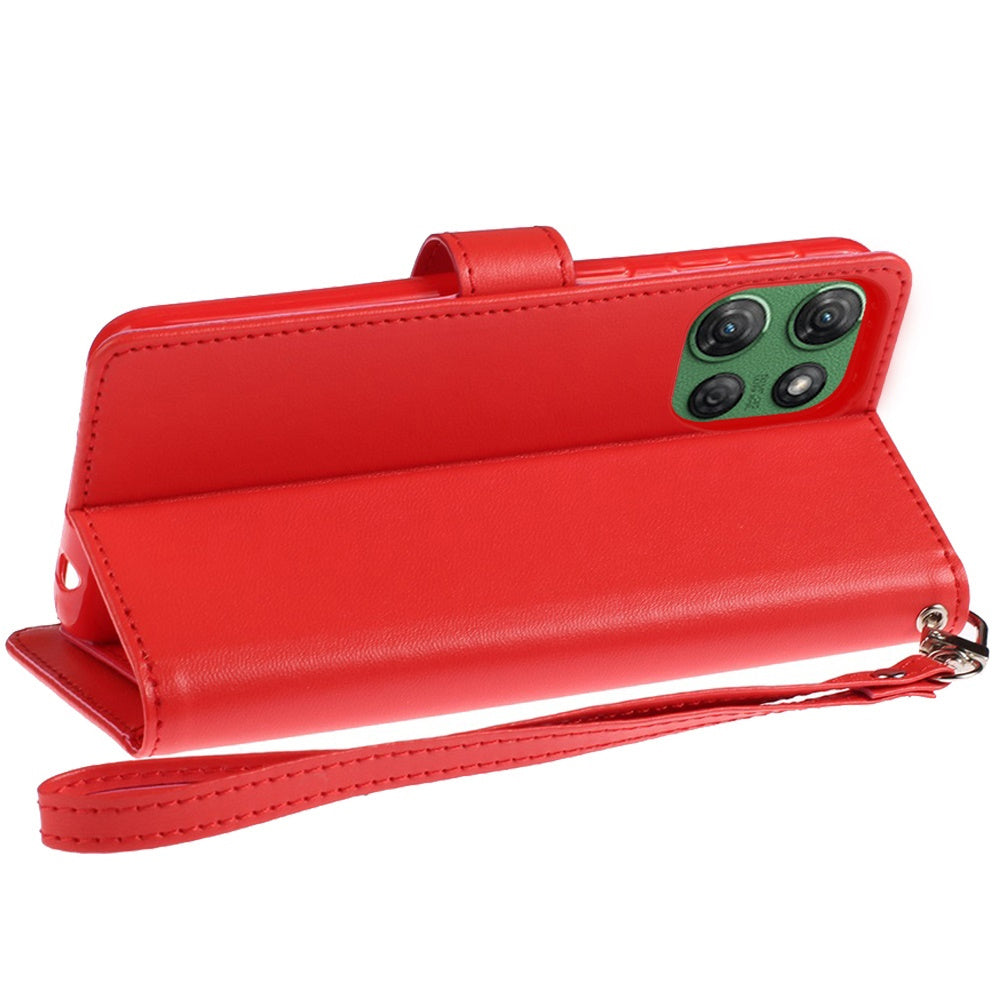 Moto G Power 5G 2025 PU Leather Wallet Case with Card Holder