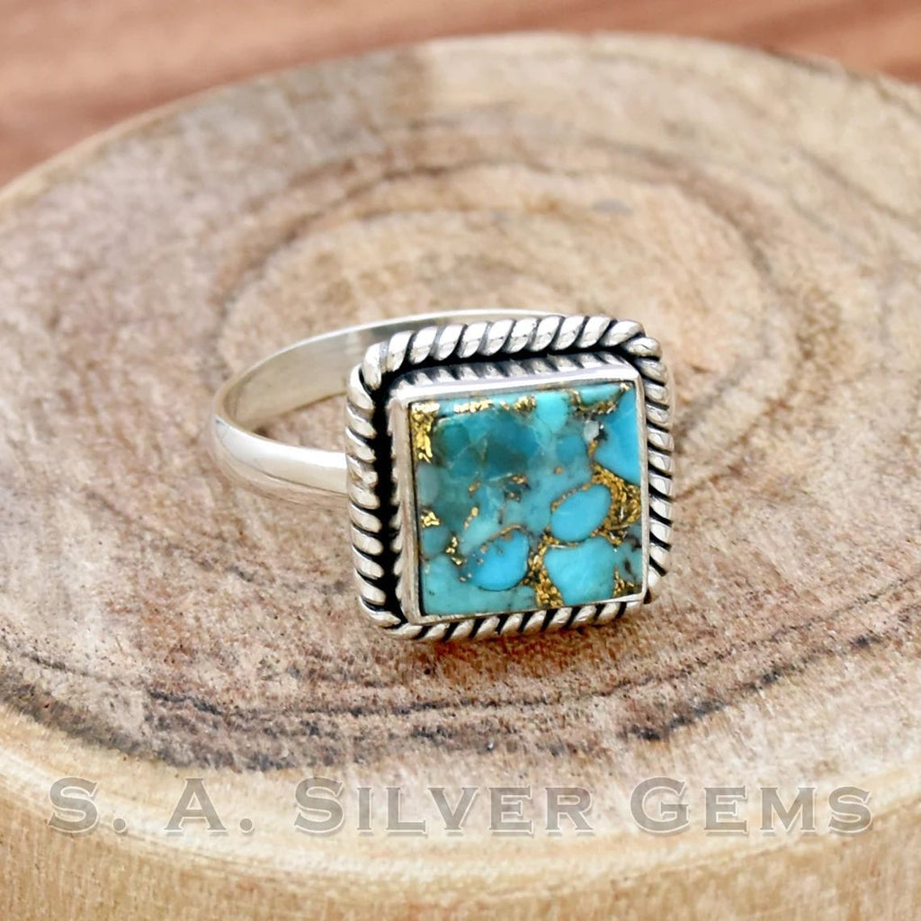 Elegant Southwestern Bohemian Silver Ring for Women