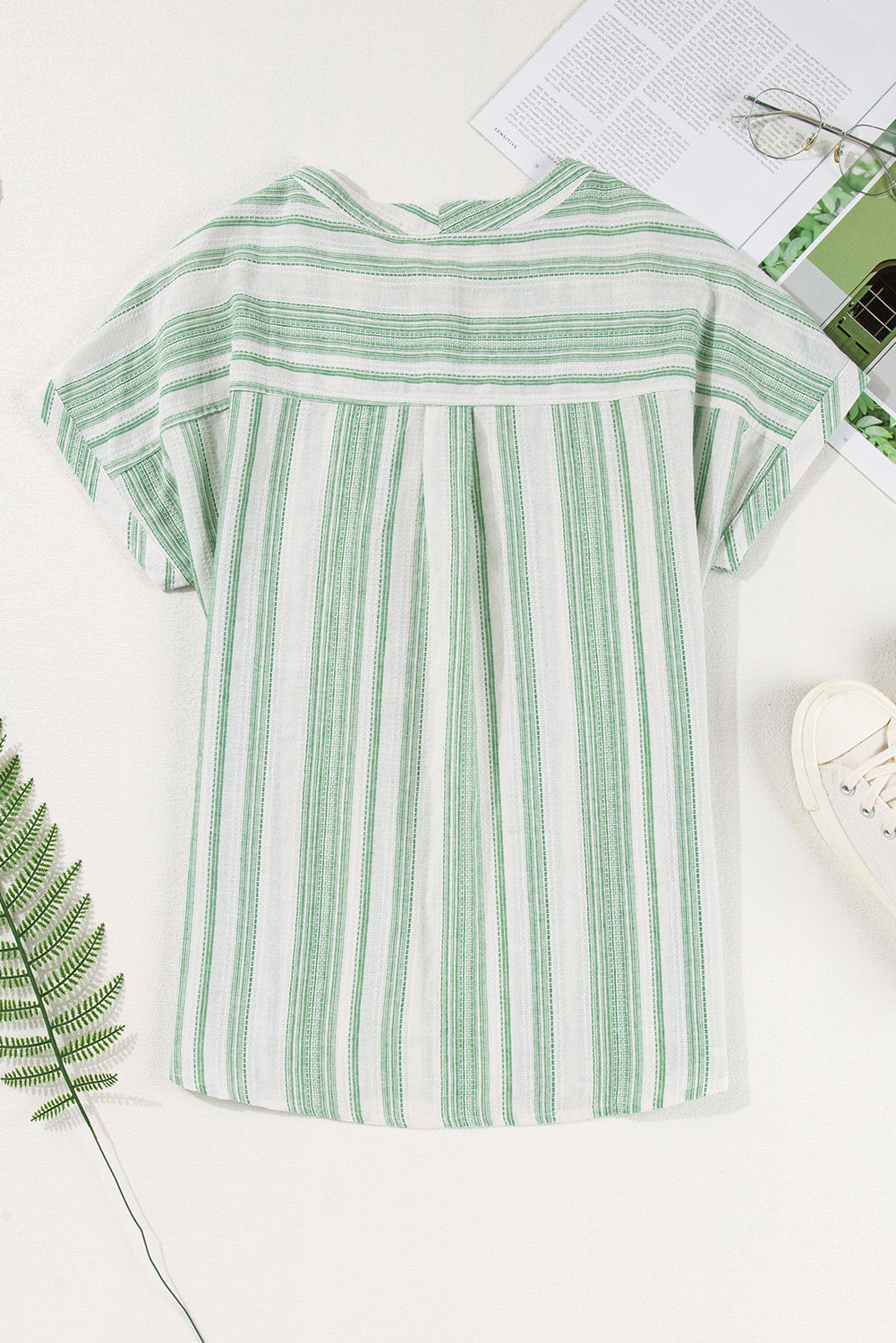 Yusra Short Sleeve Casual Blouse - Lightweight Everyday Top