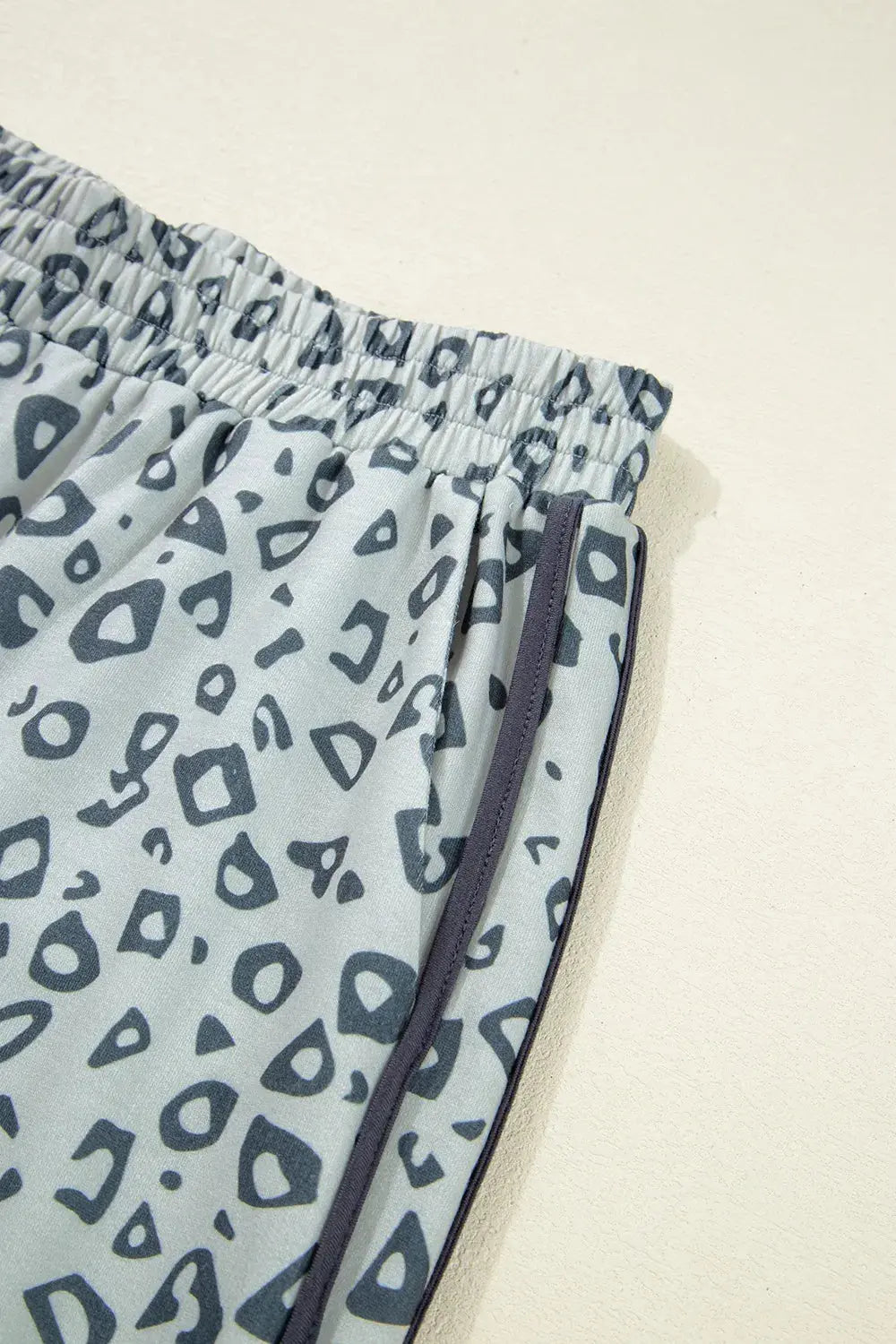 Leopard High Waist Side Bow Pants