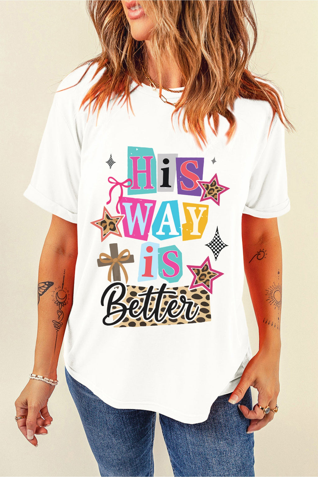 White His Way Is Better Easter Celebration Graphic Tee