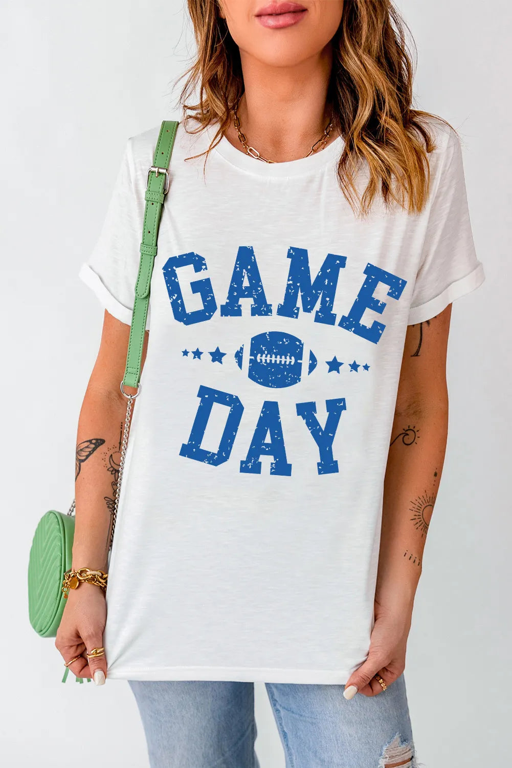 GAME DAY Women's Round Neck Short Sleeve T-Shirt
