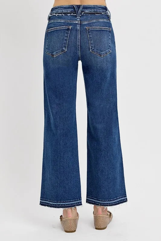 RISEN Full Size Tummy Control Bootcut Jeans Plus Size