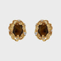 Retro Geometric Irregular Resin Earrings Oversized Statement Jewelry