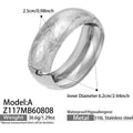 Geometric Multi Heart Charm Bangle 18K Gold Plated Stainless Steel Fashion Women Hand Jewelry For Daily Dating Party Occasions