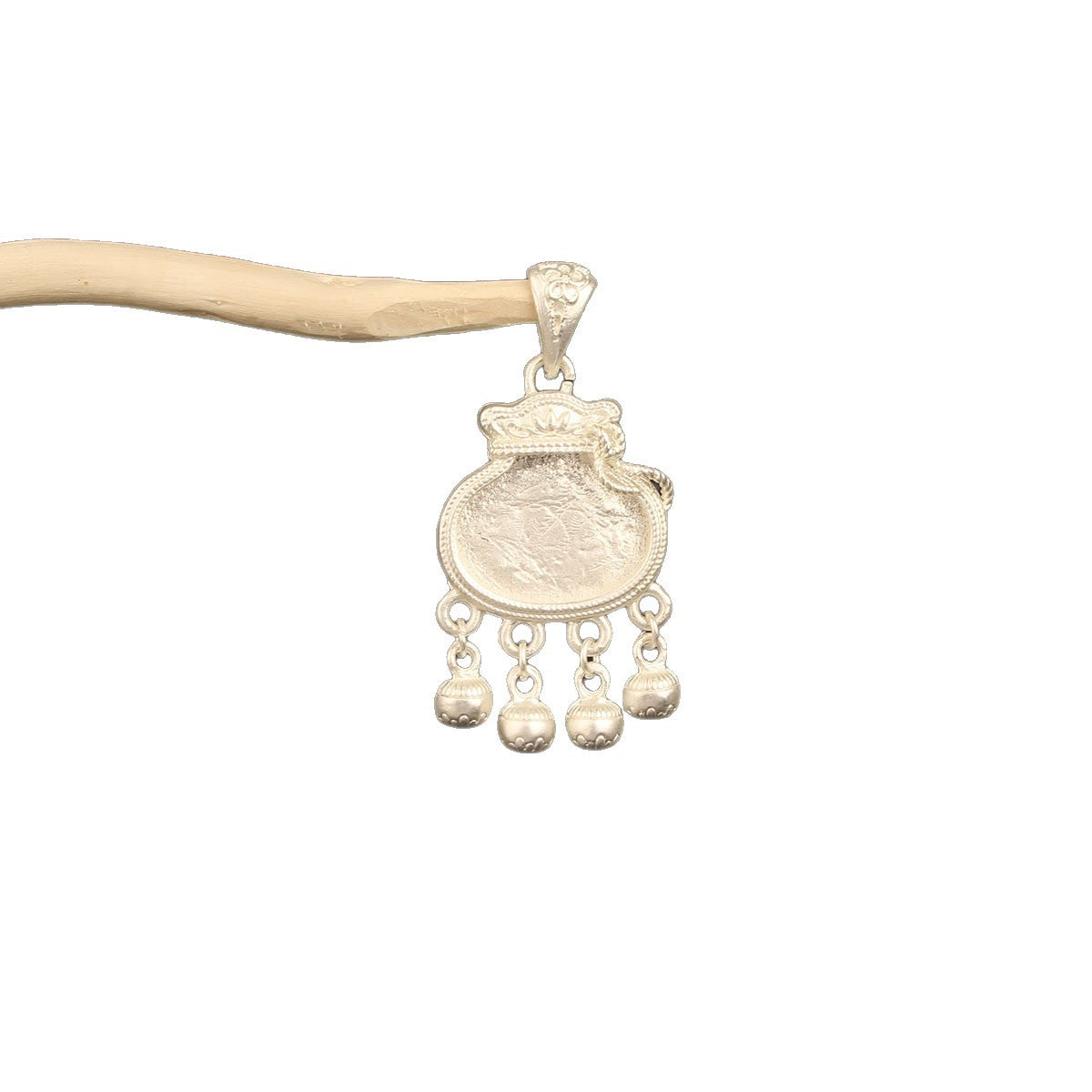 Butterfly Pendant Inlaid With A Bell