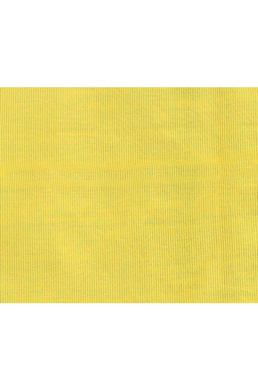 Yellow Embellished Cotton Blend Zari Check Handloom Saree