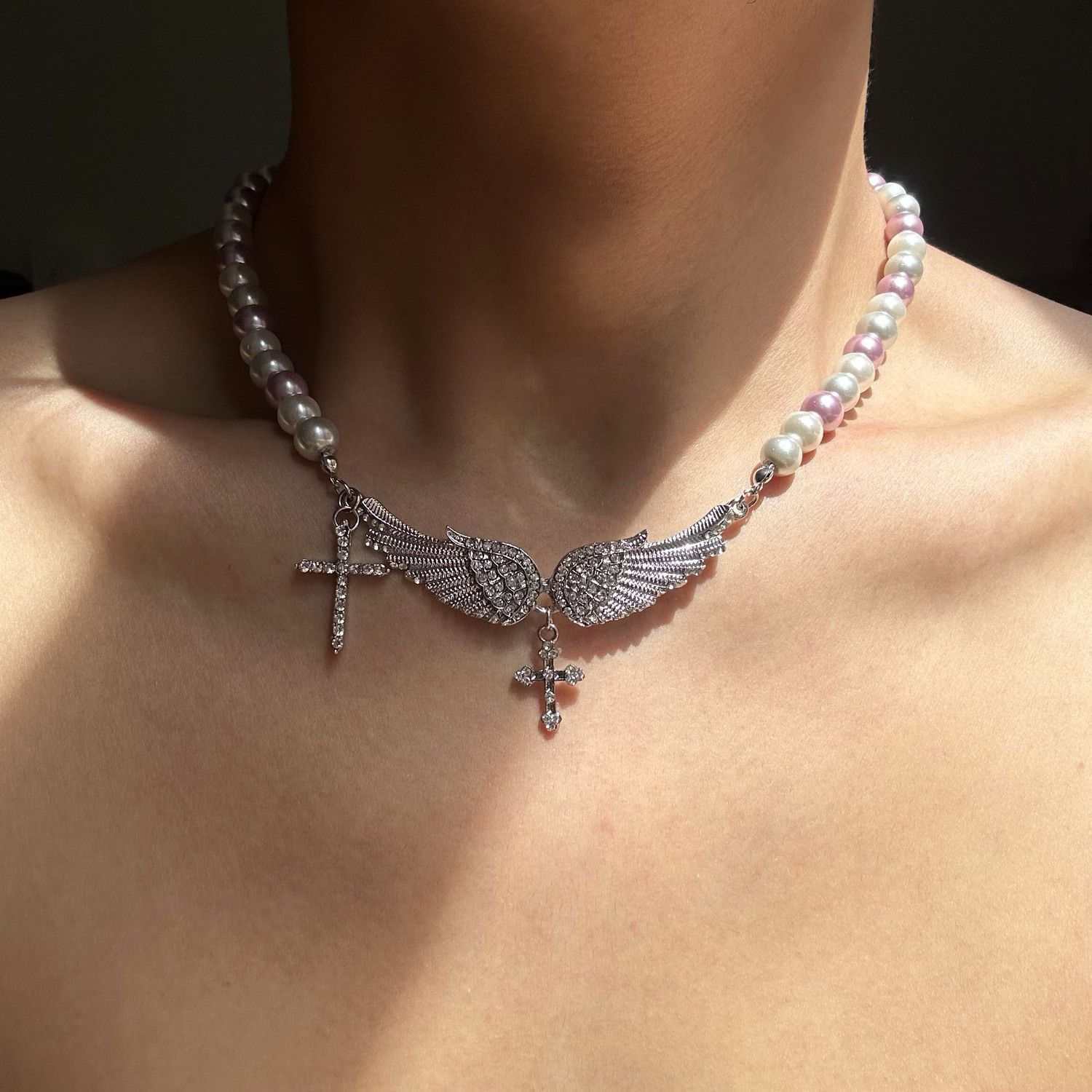 Mens And Womens Sophisticated Cross American-Style Versatile Necklace