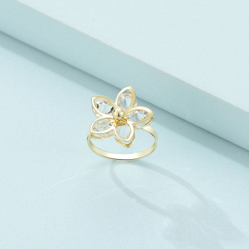 Fashion New Ladies Copper Ring Geometric Copper Ring