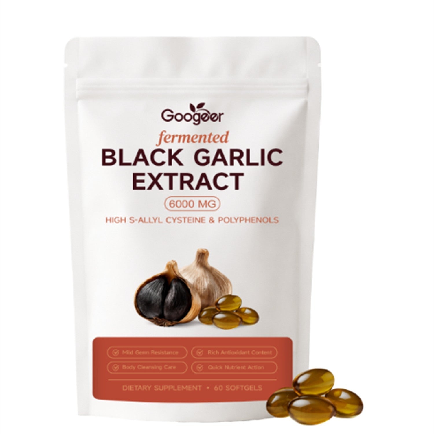 Black Garlic Extract Nourishing And Rejuvenating Soft Capsules